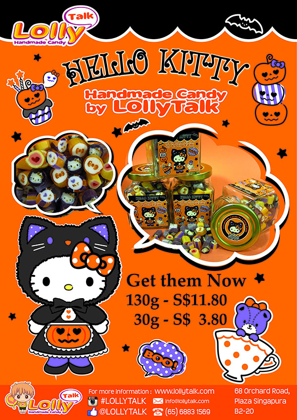 Hello Kitty Handmade Candy by LollyTalk; Halloween Edition Poster